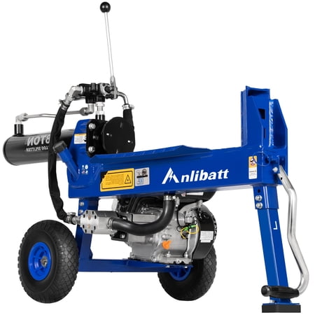 ANLIBATT 18-Ton Gas Log Splitter Full Beam, 7 HP 209cc 4 Stroke Engine Auto Return Horizontal Splitter Firewood, 2-Stage Gear Pump 16'' Max Wood Diameter