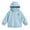 Light Blue, variant on Girls Rain Jacket with Bow Kids Lightweight Hooded Windbreaker Rain Coats Outdoor Zip up Waterproof Raincoat (Light Blue, 9-10 Years)