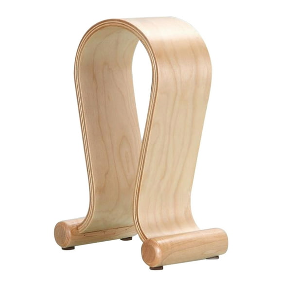 Wooden Headphone Stand U Shape Headphone Holder Classic Walnut Birch
