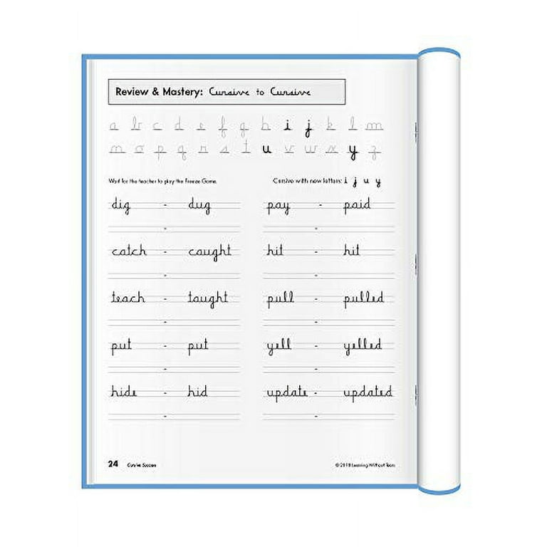 Handwriting Without Tears 3rd Grade Cursive Student Book