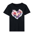 thumbnail image 5 of Valentines Day Tbopshirt Womens Tops,Valentine's Day T-Shirts for Women Short Sleeve Graphic Tees,Women's Lover Printed T-shirt Round Neck Summer Plus Size Tops S-XXXL, 5 of 5