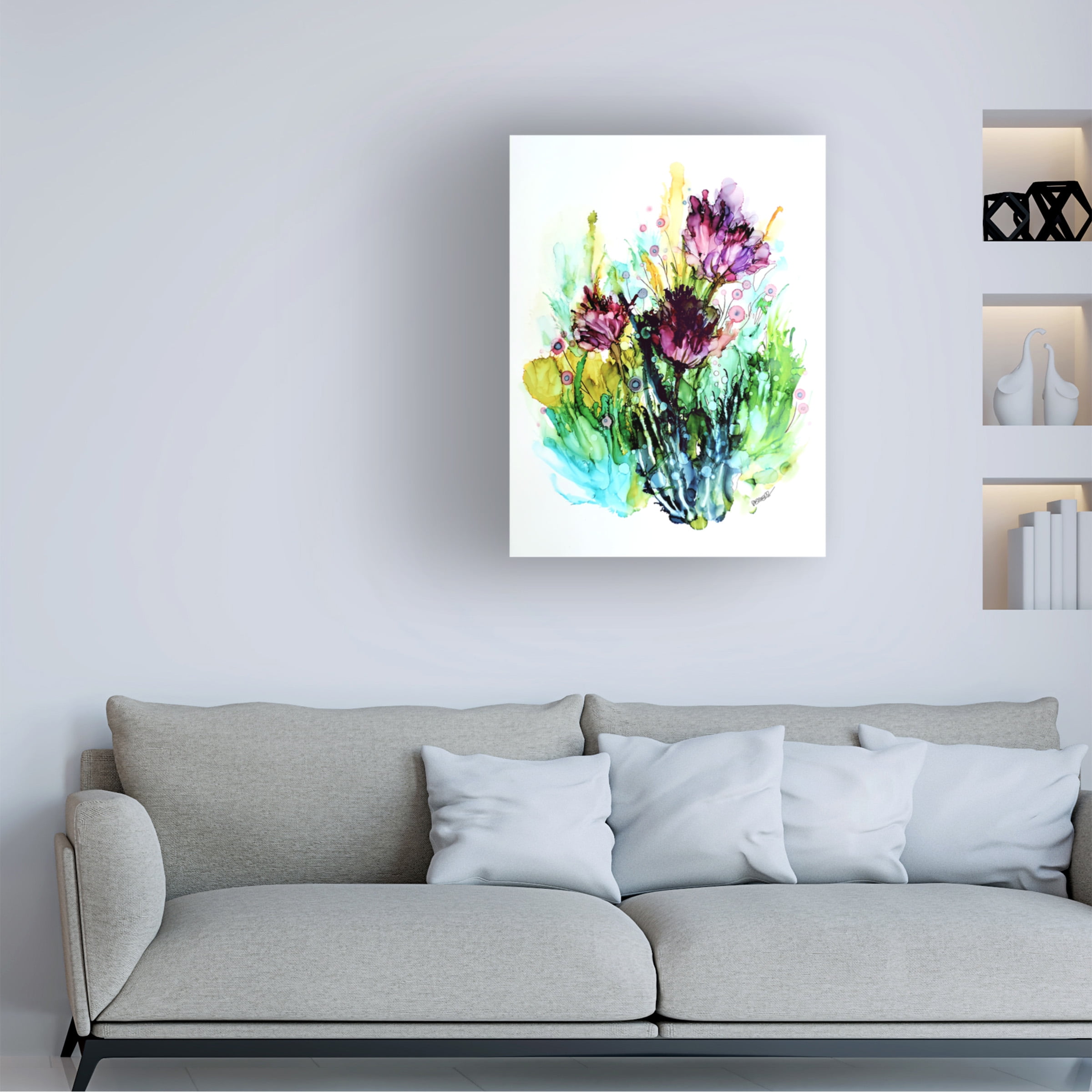 Sylvie Demers 'Certaines Fleurs Sont Des Chansons' Canvas Art