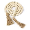 thumbnail image 1 of Coofit Wood Bead Garland Rustic Decorative Prayer Beads Decor Wall Hanging Decoration, 1 of 10