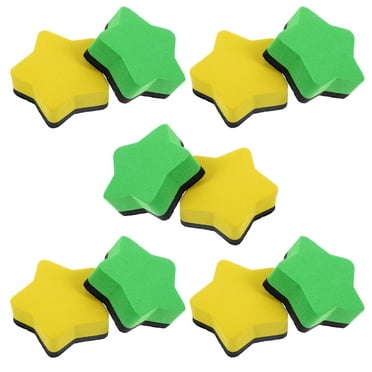 Eease 10Pcs White Board Erasers Small Whiteboard Erasers Dry Erasers Classroom Board Eraser