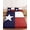 Red, variant on Twin Sze Fitted Sheet Set - Blue Red White Texas Flag with Star, 2 Piece Bedding Sets 16" Deep Pocket Fitted Sheet with 1 Pillowcase, Minimalistic Geometric Stripe Brushed Microfiber Hotel Bed Sheets