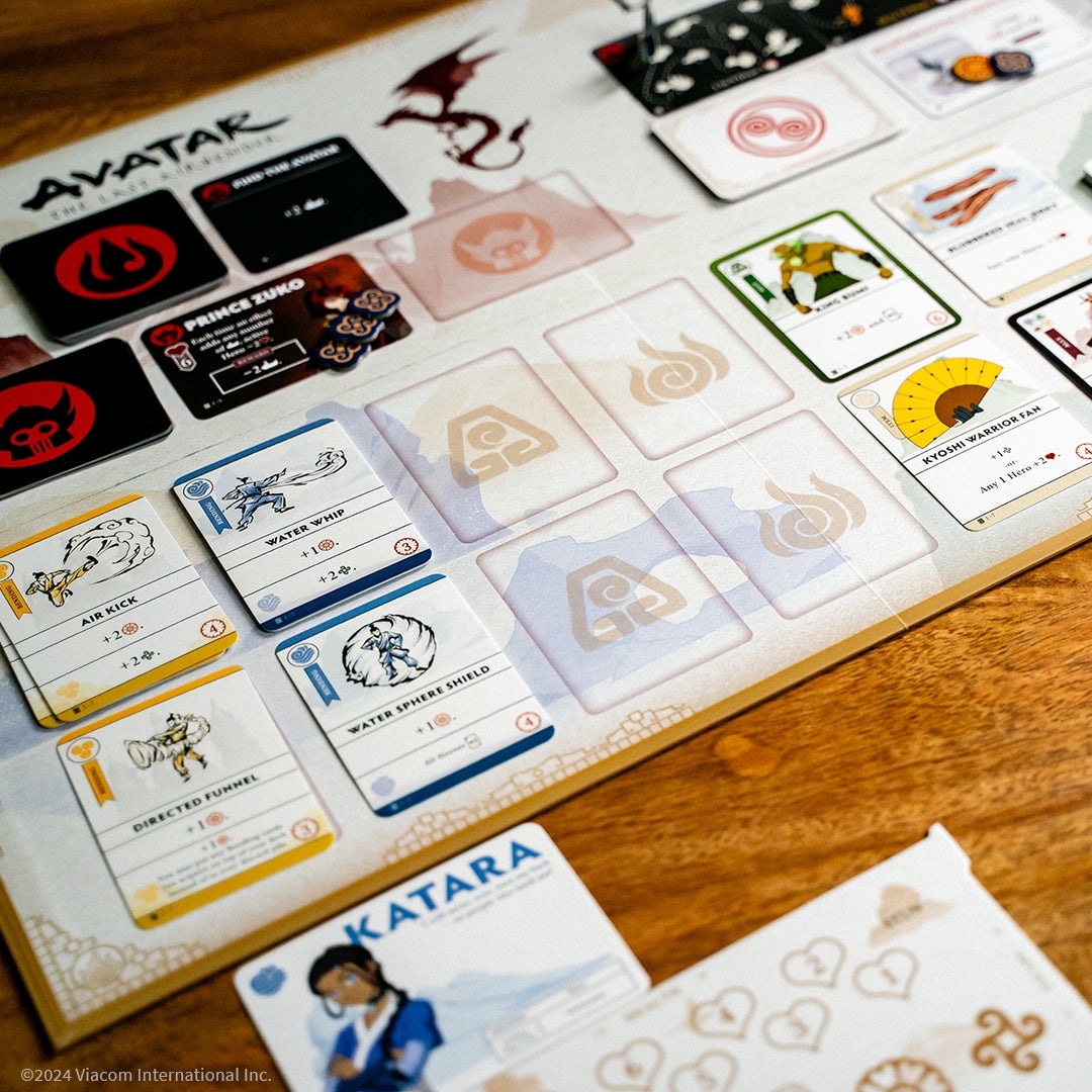 Avatar: The Last Airbender: Aang's Destiny, Cooperative Deck Building Strategy Board Game, Play as Aang, Katara, Appa & More, Fun for Family Game Night, Ages 10+, 2-4 Players, From The Op Games