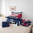 thumbnail image 6 of Homewish Philadelphia City Silhouette 7-Piece Twin Bedding Sets,Baseball Sport Game Bedding Comforter Set,Red Blue White Sheet Sets For Boys,Super Cozy Room Decor Reversible, 6 of 8