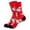 Red, variant on Xfvqtps Christmas Socks for Womens Mid Tube Cute Santa Claus Snowman Christmas Tree Christmas Party Decoration Comfortable Soft Cozy Indoor Warm Winter Socks Black