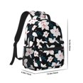 thumbnail image 2 of Yiaed Lilies Flowers Print School Backpack College Backpack Daypacks for Students High School Spacious and Durable Daypack for Work and Travel-One Size, 2 of 6