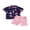 Pink, variant on Bagilaanoe 2pcs Toddler Baby Boy Short Pants Set Short Sleeve Print Shirt Tops + Shorts 12M 18M 24M 3T 4T 5T Kids Casual Summer Outfits