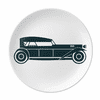 Green Geometric Classic Cars Outline Plate Decorative Porcelain Salver Tableware Dinner Dish