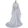 thumbnail image 4 of Renaissance Dress Women Medieval Dress Costume Long Bell Sleeves Retro Renaissance Fairy Elf Dress, 4 of 7