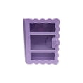 thumbnail image 2 of Book Storage Box with Lock Key, Gaqring Exquisitely Carved Desktop Ornament Box, DIY Magic Book Style Clamshell Design for Jewelry Stationery, Purple, 2 of 7