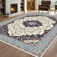 thumbnail image 5 of 1PC Persian Style Regional Carpet Partial Carpet, Lightweight Washable Easy-to-Tidy Carpet Mat Festival Gift, Suitable for Living Room, Bedroom, Dining Room, Office, Balcony, Room Accessones, 5 of 10