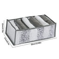 thumbnail image 1 of Agiferg Foldable Printed Mesh Underwear Shirt Leggings Jeans Drawer Storage Box, 1 of 2