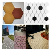Walbest Walk Path Maker Plastic Mold, Reusable DIY Stone Road Mold Paving Pavement Concrete Mold Stepping Stone Paver Walk Way Cement Mold for Patio, Lawn & Garden