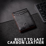 Gmdisc Wallet for Men Slim, Genuine Leather Mens Wallet RFID Blocking Credit Card Holder with Money Clip Holiday Gifts