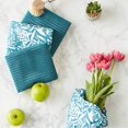 thumbnail image 4 of Design Imports DII Dishtowel en Microfibre Florale Abstraite Bleu Tempête 4 Pièces, 4 of 4