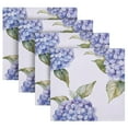 thumbnail image 2 of 4 Pack 20'' x20" Satin Table Napkins Dinner Napkins for wedding Party Decoration events Blue Hydrangea, 2 of 6
