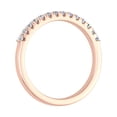 thumbnail image 2 of 1/5 Carat Prong Set Diamond Wedding Band Ring in 14K Rose Gold (Ring Size 8.5) (I1-I2 Clarity), 2 of 5