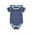 Blue, variant on Rhuody Baby Boy Onesies 9-12 Months Short Sleeve Bodysuits Crewneck Ribbed Romper Solid Color Outfit Comfortable Simple Wear Blue