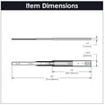 thumbnail image 5 of Hickory Hardware P1050-16-2C-5B 16 in. Side Mount Drawer Slide, Cadmium - Pack of 5, 5 of 6