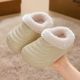 thumbnail image 2 of QSAWXQZ Kids' Plush Lined Clog Slippers Removable Liner EVA Sole Indoor House Shoes, 2 of 5