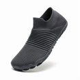 thumbnail image 4 of Men's Slip‑On Sock‑Style Minimalist Athletic Shoes, Stretch Knit Upper Barefoot‑Inspired Footwear with Flexible Textured Outsole for Outdoor and Light Activity Use, 4 of 9