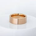 thumbnail image 5 of Tungsten Wedding Ring - Band for Mens & Womens- 8mm Pipe Cut Tungsten Ring - Rose Gold IP - Comfort Fit Tungsten Band, 5 of 5