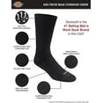 thumbnail image 2 of Dickies Men's 6 pairs Dri-Tech Max Cushion Crew Socks, Sizes 6-12, Solid Black, 2 of 3