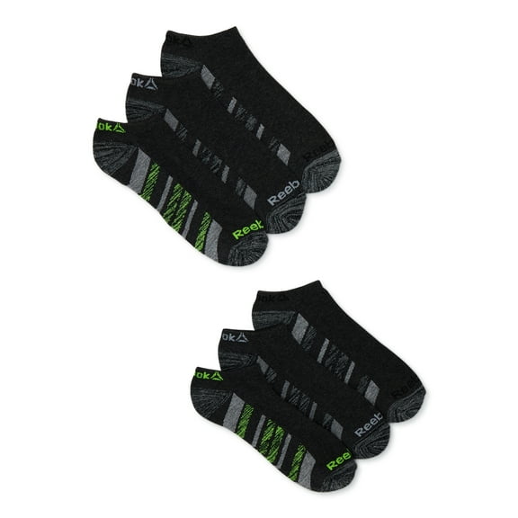 Reebok Men's Socks, Pro Series No Show Socks, 6-Pack