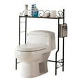 thumbnail image 3 of Pilaster Designs Derby Metal Bathroom Spacesaver Storage Rack Organizer in Black, 3 of 6