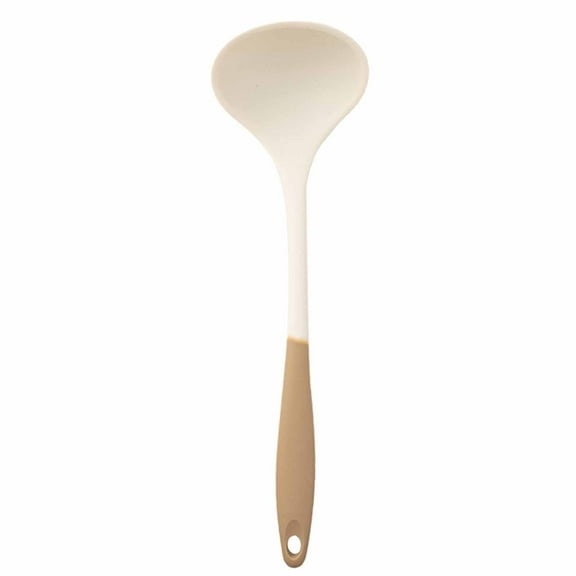 Non-Stick Silicone Soup Ladle with Seamless Design, Ergonomic Handle, Heat-Resistant, Ideal for Home Cooking, Outdoor Picnic, and Kitchen Convenience