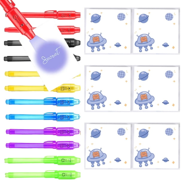 Bolígrafo de tinta Invisible de 32/16 piezas, suministros para fiestas, bolígrafo mágico con luz UV, regalos de Halloween, bolsas de juguete