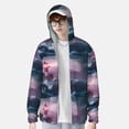 thumbnail image 2 of Kdxio lighthouse Waves Torrential Rain Print Women Men Sun Protection UPF 50+ Jackets Zip Up Long Sleeve Hoodie Hiking Lightweight with Pockets, 2 of 7
