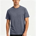 thumbnail image 6 of Annhoo Mens Athletic T-Shirts Lightweight Quick Dry Solid Color Crewneck Short Sleeve Tops Running Clothes, 6 of 6