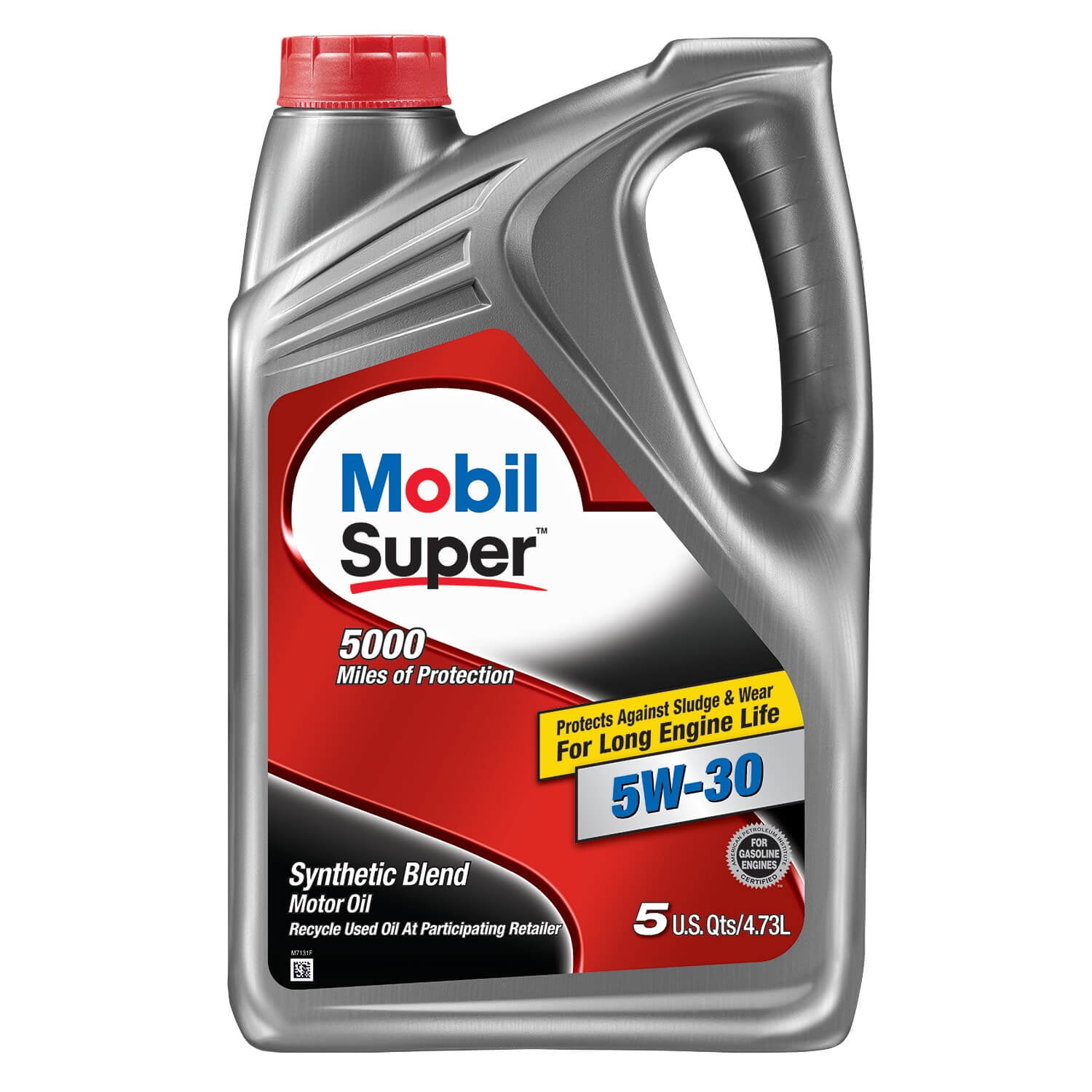Mobil Super Synthetic Blend Motor Oil 5w 30 5 Quart Walmart Com