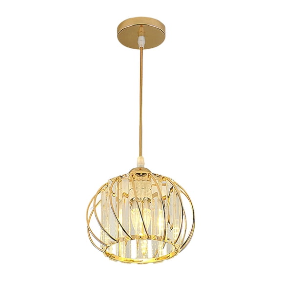 Lámpara de techo LED Lámpara colgante Lámpara de altura ajustable Decoración E27 Lámpara colgante Iluminación para restaurante Porche Dormitorio Café Luz blanca dorada Sunnimix Colgante de luz