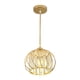thumbnail image 1 of Lámpara colgante de techo E27, moderna, ajustable, decorativa Luz blanca dorada, 1 of 9