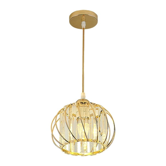 Lámpara de techo LED Lámpara colgante Lámpara de altura ajustable Decoración E27 Lámpara colgante Iluminación para restaurante Porche Dormitorio Café Luz blanca dorada Sunnimix Colgante de luz