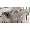 thumbnail image 1 of Ambesonne I Love You Tablecloth Rectangular Table Cover, My Valentine Romance, 60"x84", Beige Black Pale Pink, 1 of 3