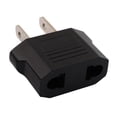 thumbnail image 1 of Adaptador resistente de EU a USA PlugPro 10 pzas Europeo a Americano 110 - 265V CA ABS Ignifugo y Cobre Negro., 1 of 1