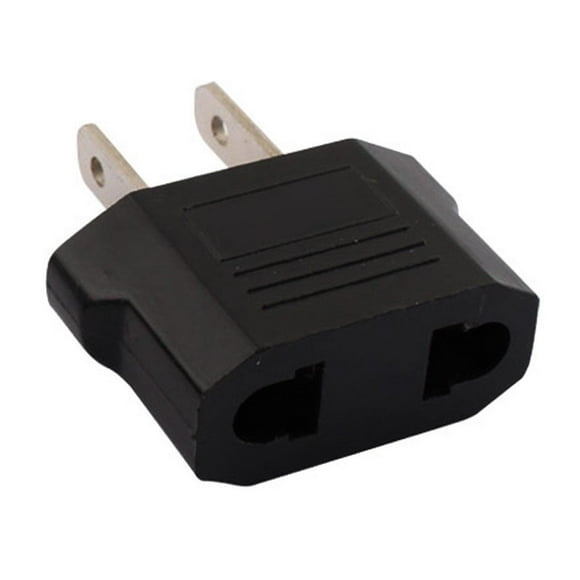 Adaptador resistente de EU a USA PlugPro 10 pzas Europeo a Americano 110 - 265V CA ABS Ignifugo y Cobre Negro.