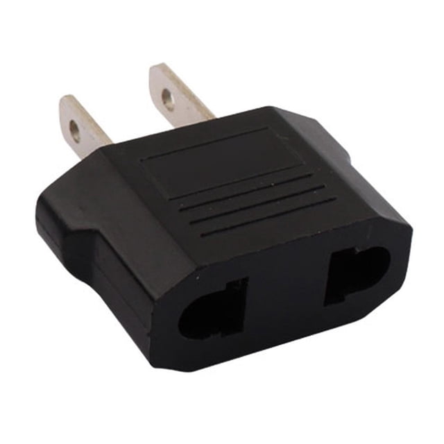 Adaptador resistente de EU a USA PlugPro 10 pzas Europeo a Americano 110 - 265V CA ABS Ignifugo y Cobre Negro.