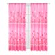 thumbnail image 1 of Dinheiro Home Cortina corta con estampado de tulipán, cortina de ventana transpirable (rosa) 100*120cm, 1 of 8