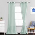 thumbnail image 1 of Cortinas transparentes JIUZHEN de 96 pulgadas, extra largas, para sala de estar, 2 paneles, 1 of 8