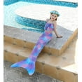 thumbnail image 4 of Girls' Standard Swimming Mermaid Tail Sets_Special Gift, 4 of 5