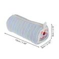 thumbnail image 2 of Unique Bargains 1 Pc Lady Portable Cylindrical Makeup Bag for Wedding Light Blue Polyester, 2 of 6