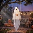 thumbnail image 2 of Halloween Decorations Ghost Holding Pumpkin Swing Hanging Decoration, Battery Operated Light Up Ornament, Halloween Outdoor Yard Porch Tree Party Decor, 2 of 5