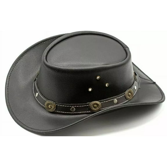 Genuine Leather Cowboy Western Hat for Men and Women, Classic Style, Comfortable Fit Cowboy Hat